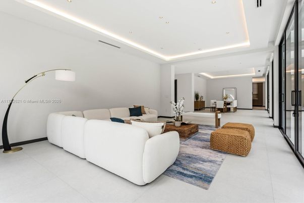 Interior, Living room, Recessed Lighting