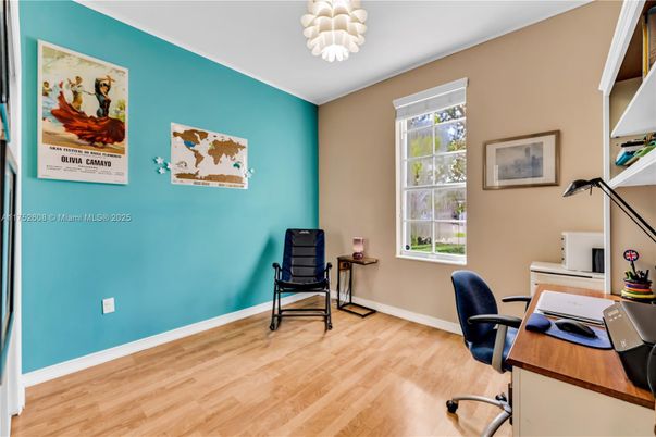 Chandelier, Home Office, Interior, Wood Texture Flooring