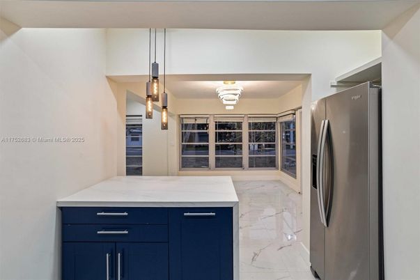 Interior, Kitchen, Marble, Pendant Lights
