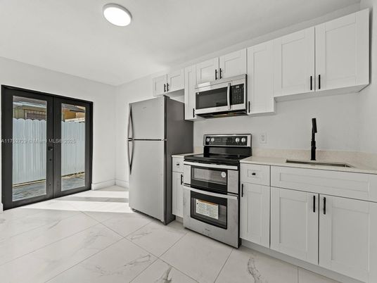 Interior, Kitchen, Marble, Stainless Steel Appliances