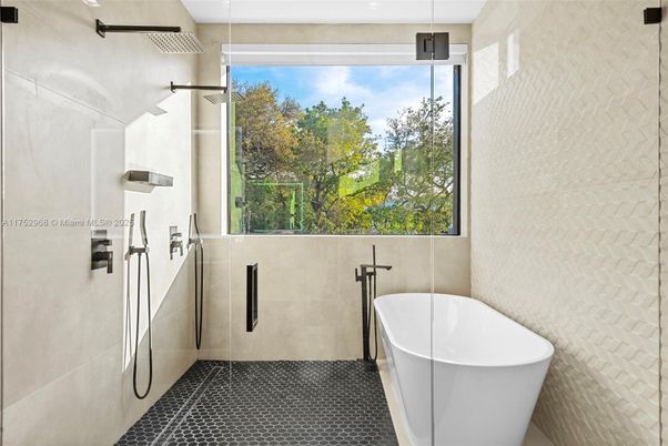 Bathroom, Free Standing Baths, Glass Shower, Interior