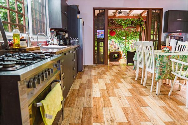 Interior, Kitchen, Wood Texture Flooring