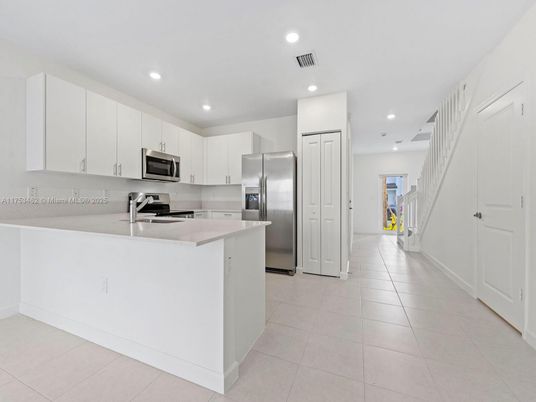 Interior, Kitchen, Recessed Lighting, Stainless Steel Appliances