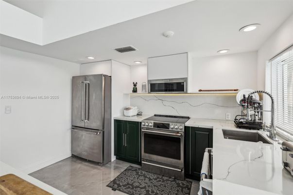 Interior, Kitchen, Recessed Lighting, Stainless Steel Appliances