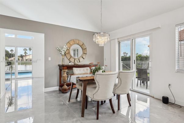 Chandelier, Dining room, Interior