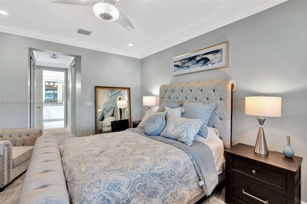 Bedroom, Interior, Recessed Lighting