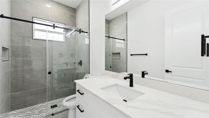 Bathroom, Glass Shower, Interior