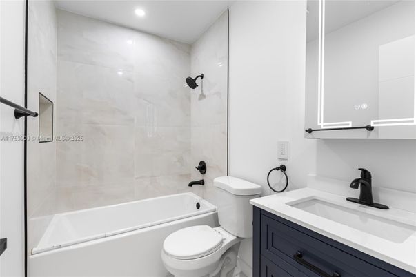 Bathroom, Glass Shower, Interior, Marble Walls, Recessed Lighting