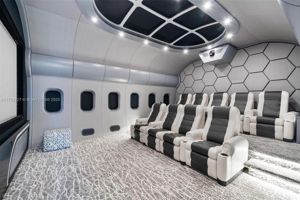 Home Theatre Room, Interior, Recessed Lighting, Theatre Room
