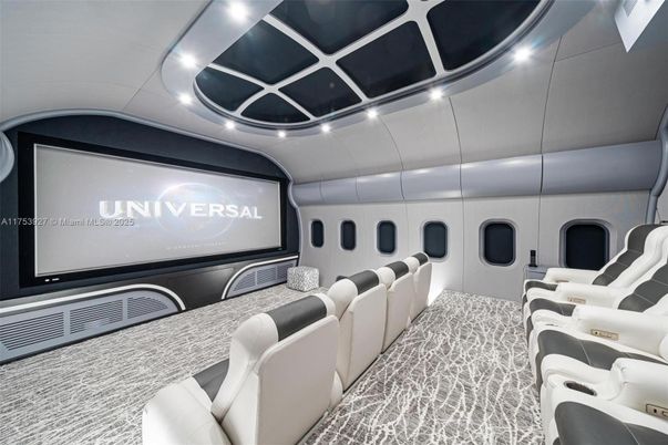 Home Theatre Room, Interior, Projection Screen, Recessed Lighting, Theatre Room