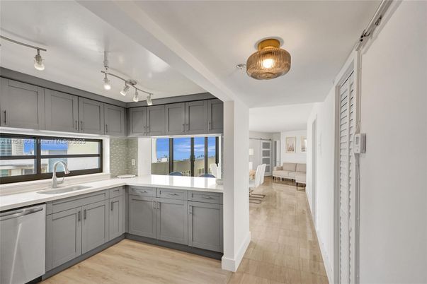 Interior, Kitchen, Wood Texture Flooring
