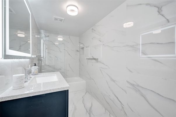 Bathroom, Glass Shower, Interior, Marble, Marble Walls