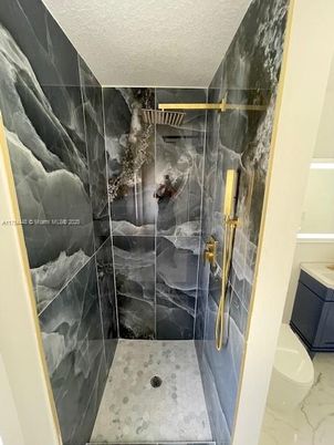 Bathroom, Glass Shower, Interior, Marble