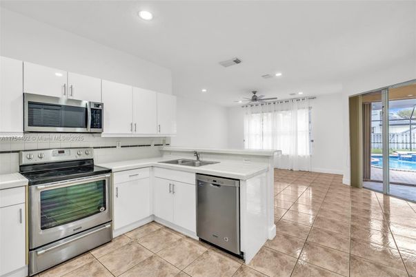 Interior, Kitchen, Recessed Lighting, Stainless Steel Appliances
