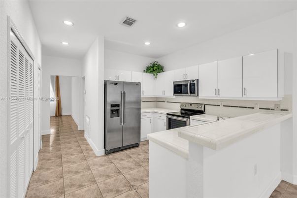 Interior, Kitchen, Recessed Lighting, Stainless Steel Appliances