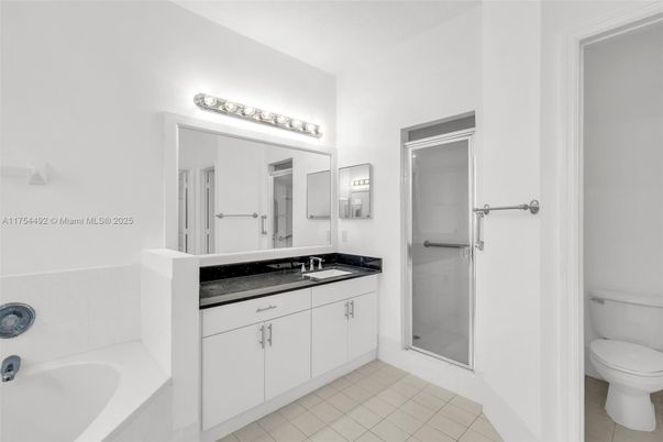 Bathroom, Dual Sink Vanities, Glass Shower, Interior