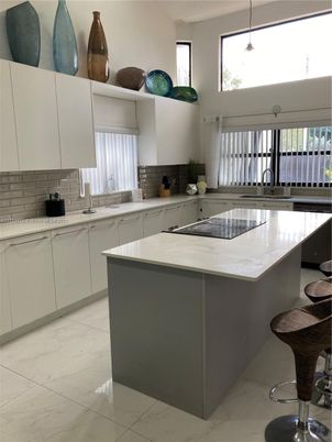 Interior, Kitchen, Marble, Pendant Lights