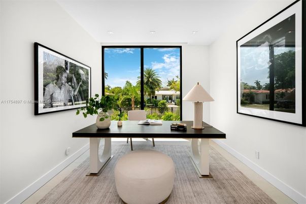 Home Office, Interior, Recessed Lighting