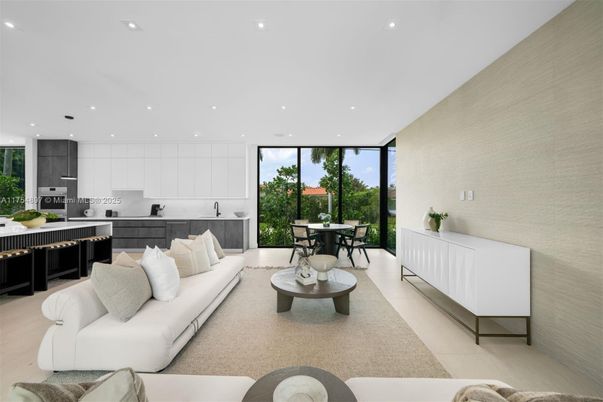 Dining room, Interior, Kitchen, Living room, Recessed Lighting, Stainless Steel Appliances