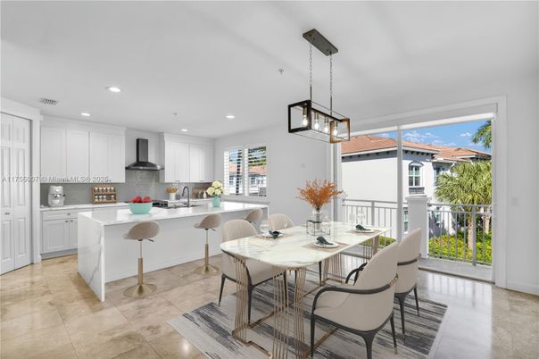 Dining room, Interior, Kitchen, Pendant Lights, Recessed Lighting
