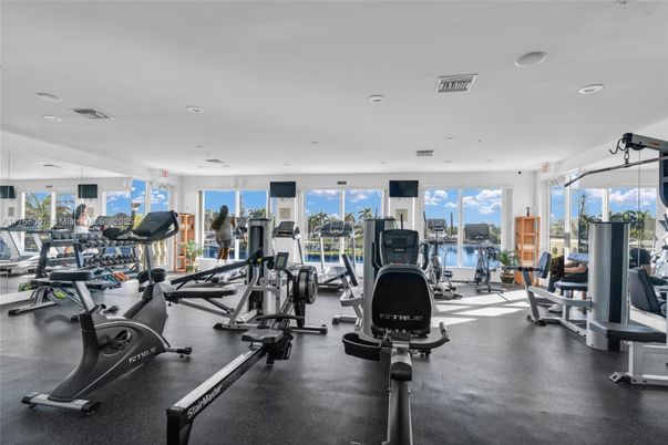 Fitness Equipment, Gym, Interior, Recessed Lighting
