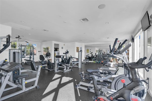 Fitness Equipment, Gym, Interior, Recessed Lighting