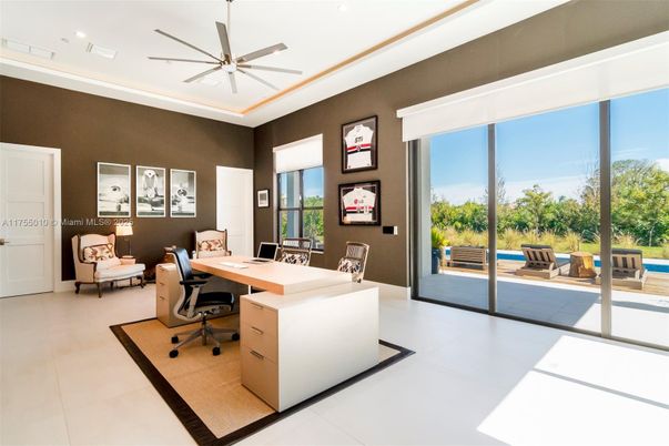 Home Office, Interior, Recessed Lighting