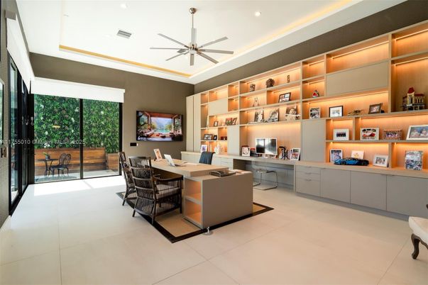 Home Office, Interior, Recessed Lighting