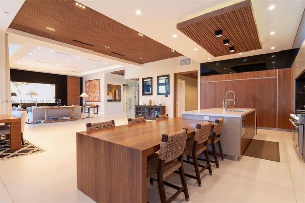 Interior, Kitchen, Recessed Lighting, Wooden Ceilings