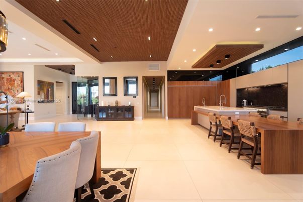 Interior, Kitchen, Recessed Lighting, Wooden Ceilings