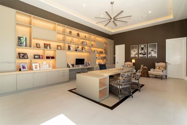 Home Office, Interior, Recessed Lighting