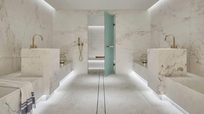 Bathroom, Interior, Marble, Marble Walls