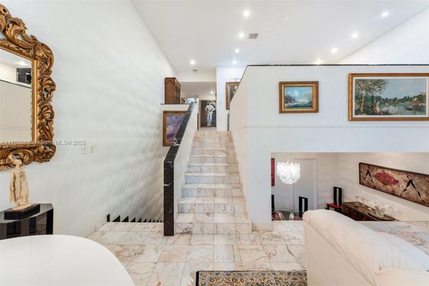 Chandelier, Interior, Marble, Recessed Lighting