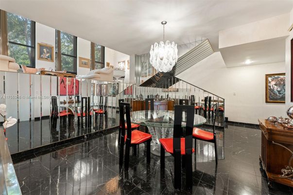 Chandelier, Dining room, Interior, Marble