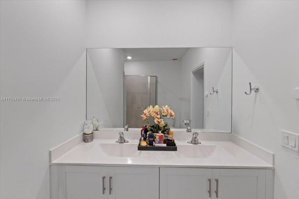 Bathroom, Dual Sink Vanities, Glass Shower, Interior