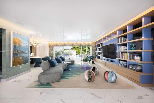 Interior, Living room, Marble, Pendant Lights