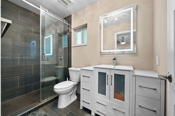 Bathroom, Glass Shower, Interior