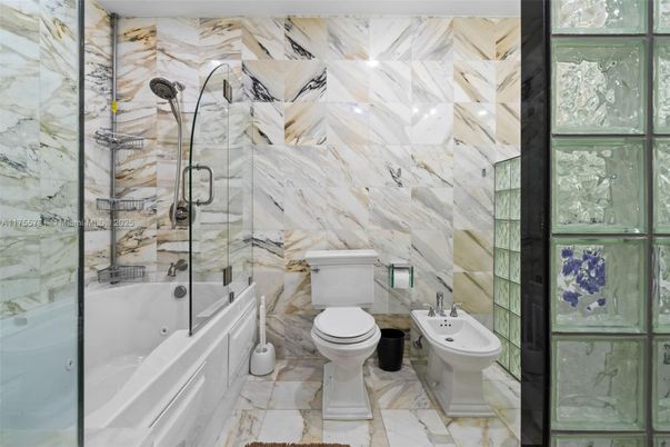 Bathroom, Glass Shower, Interior, Marble, Marble Walls
