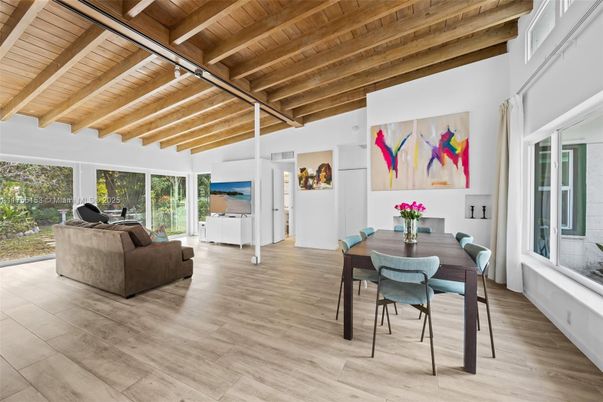 Dining room, Interior, Piano, Wooden Beams, Wooden Ceilings, Wood Texture Flooring