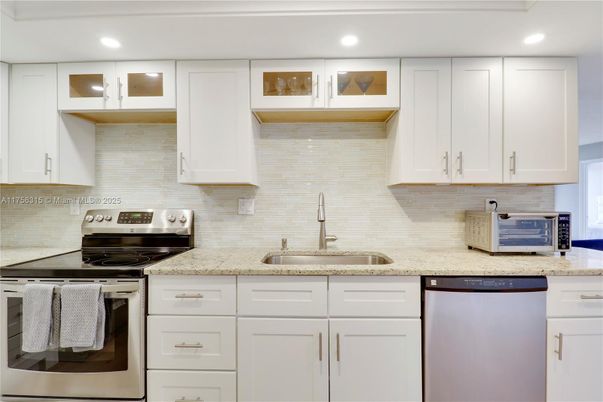 Interior, Kitchen, Recessed Lighting, Stainless Steel Appliances