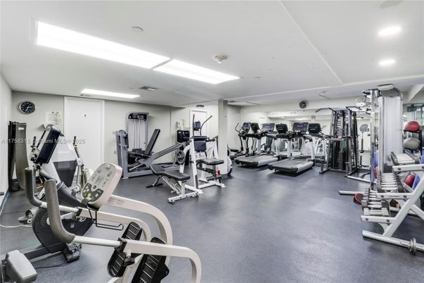 Fitness Equipment, Gym, Interior, Recessed Lighting