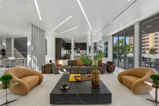 Dining room, Interior, Kitchen, Living room, Recessed Lighting, Stainless Steel Appliances