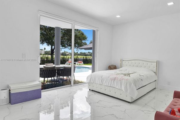 Bedroom, Interior, Marble, Recessed Lighting