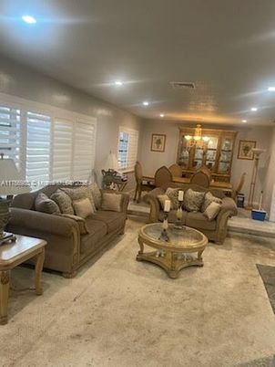 Chandelier, Dining room, Interior, Living room, Recessed Lighting