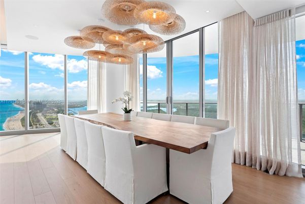 Chandelier, Dining room, Interior, Recessed Lighting, Water, Wood Texture Flooring