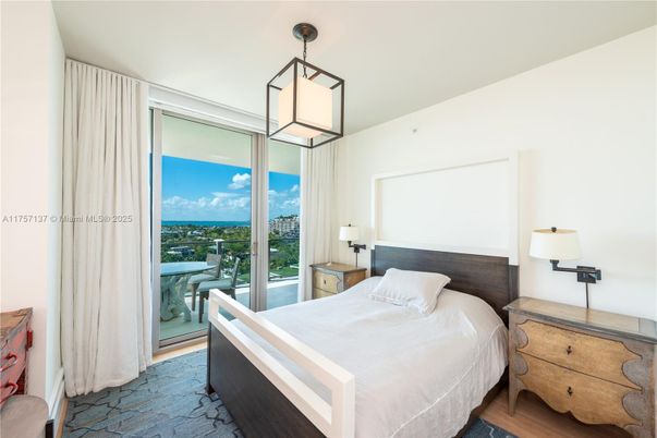 Bedroom, Interior, Pendant Lights, Wood Texture Flooring
