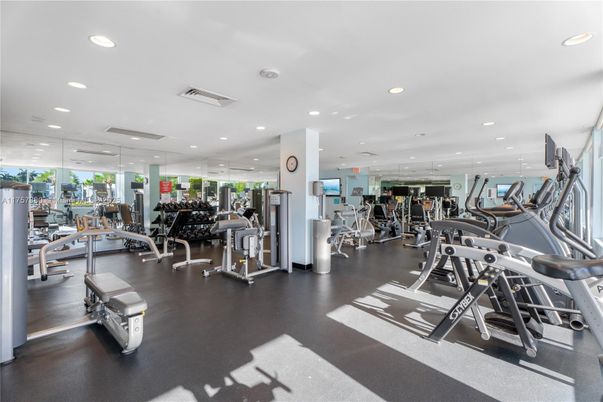 Fitness Equipment, Gym, Interior, Recessed Lighting