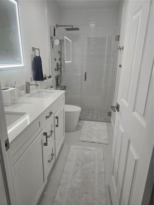 Bathroom, Dual Sink Vanities, Glass Shower, Interior