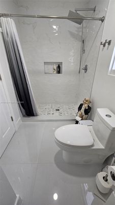 Bathroom, Glass Shower, Interior, Marble Walls