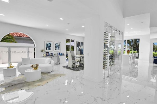 Dining room, Interior, Living room, Marble, Recessed Lighting